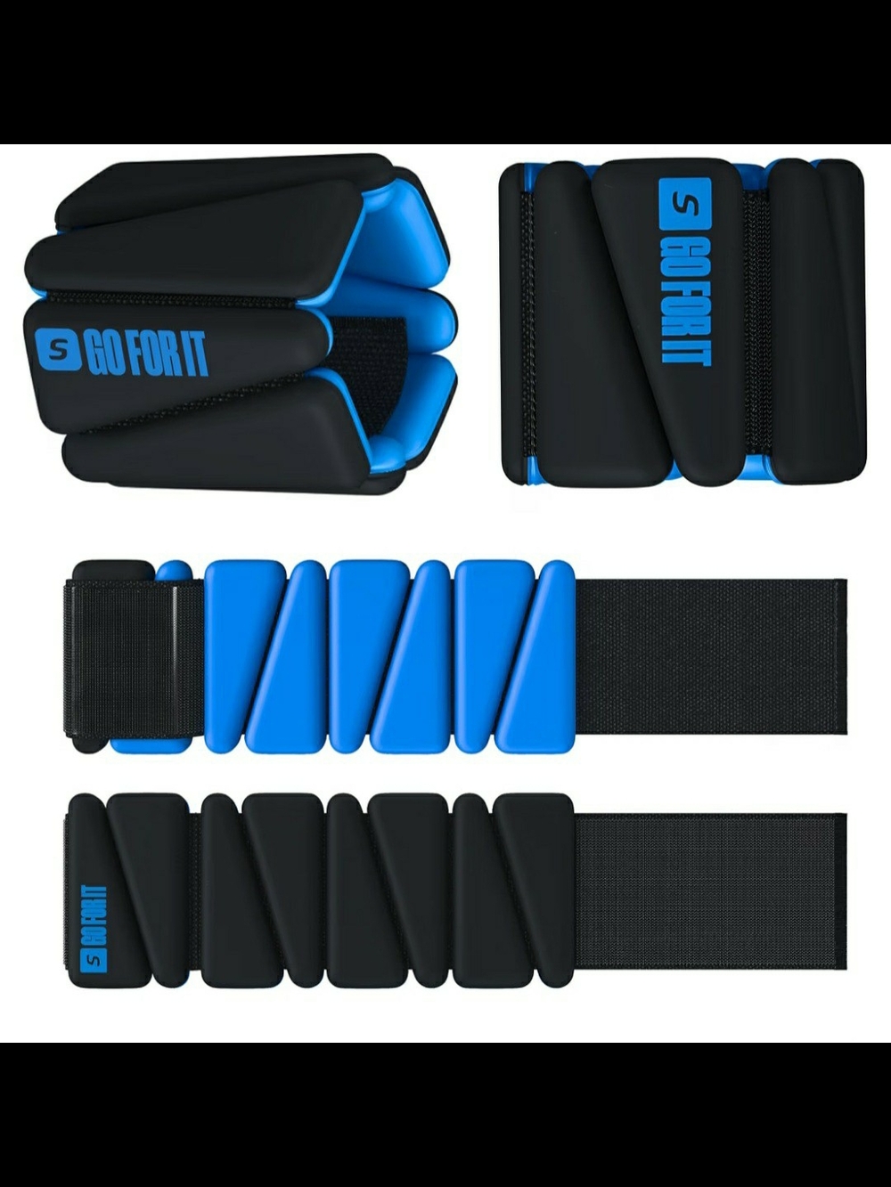 SPORTBIT Wrist and Ankle Weights for Women - Set of 2 (1lb Each)